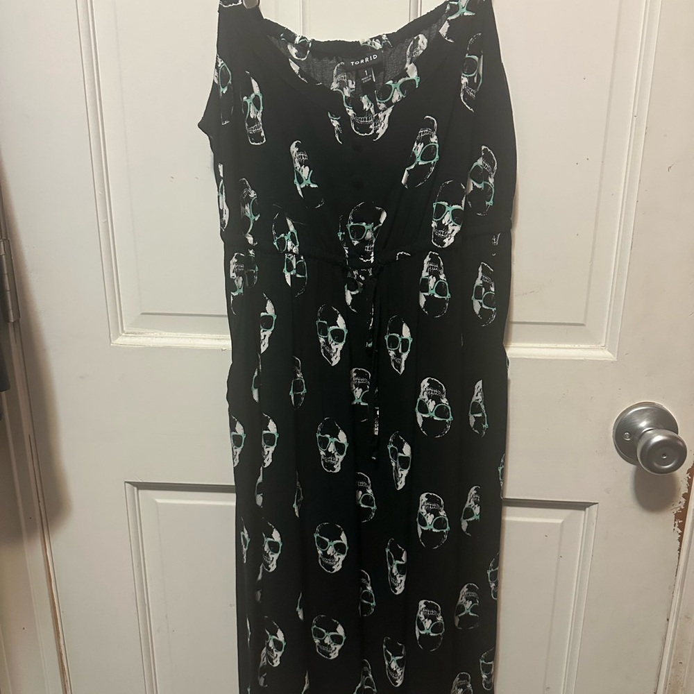Torrid Black Skull Print Dress